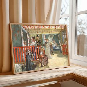 크리스마스 캔버스 포스터 104종/67.칼 라르손_작은 고방의 성명축일