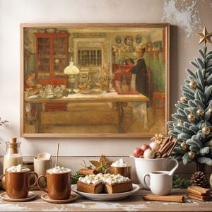 크리스마스 캔버스 포스터 104종/68.칼 라르손_게임준비