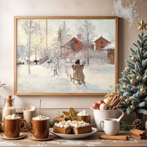 크리스마스 캔버스 포스터 104종/69.칼 라르손_썰매