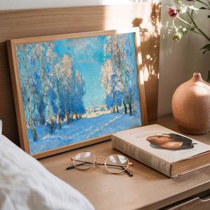 크리스마스 캔버스 포스터 104종/86.콘스탄틴 고르바토프_겨울 풍경