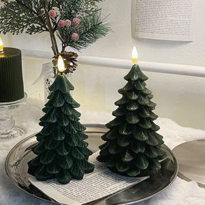 크리스마스 트리 캔들 조명 LED 파라핀 양초조명