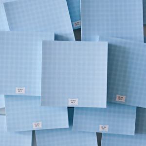 체크 떡메모지 메모장 - 스카이