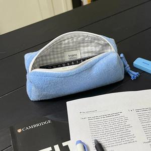 네모 필통 - 테리블루 / 펜슬케이스 펜파우치 학생 선물