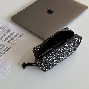 네모 필통 - 스팟블랙 / 펜슬케이스 펜파우치 학생 선물