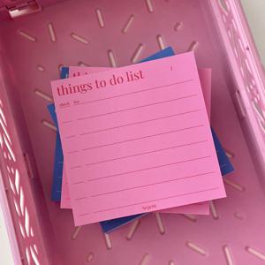 띵스투두리스트 떡메모지 메모장 - 핑크