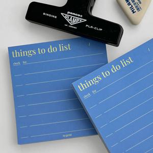 띵스투두리스트 떡메모지 메모장 - 블루