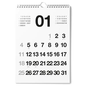 2026년 레트로 심플 벽걸이 달력