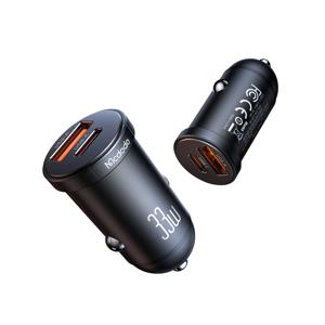 CC232 33W PD 미니 2포트 LED 차량용 고속충전기
