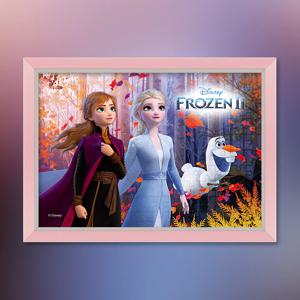 겨울왕국 2 미지의 세계로 직소 퍼즐+액자 세트 애니메이션 500피스
