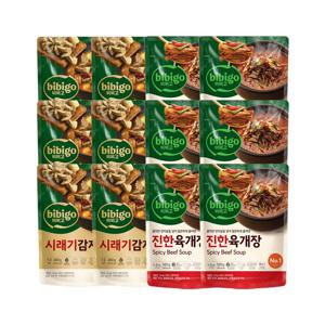 비비고 진한 육개장 500g x6개+감자탕 460g x6개