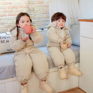 아기 올인원 방한 패딩슈트 겨울 유아 키즈패딩 스키복 아기옷