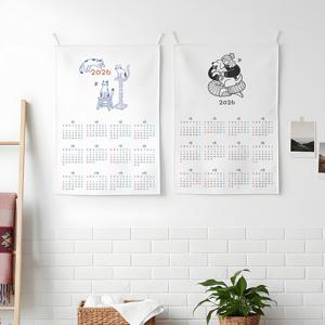 2026 캘린더 패브릭포스터/인테리어포스터-광목 면(시리즈3)