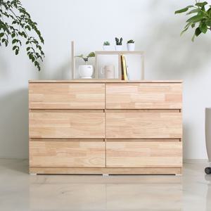 미르 고무나무원목 광폭 1200 3단 와이드서랍장 BGD-501