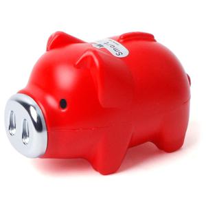 스마트 돼지 저금통 (왕대) 레드 빅사이즈 돼지왕저금통 스마트돼지저금통 0558