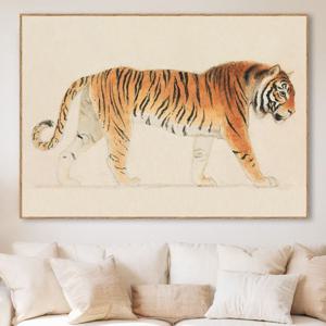 액운 막아 주는 호랑이 민화 그림 액자 한국 전통 인테리어 작품 , 귀환 호랑이