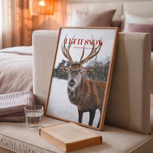 크리스마스 캔버스 포스터 104종/18.Let it Snow