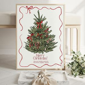 크리스마스 캔버스 포스터 104종/33.The Ribbon Tree_01