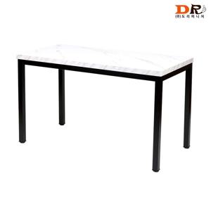 40각 블랙 1200x600 마블패턴 테이블 / 커피숍 식탁 식당 가게 업소 철제 카페 식