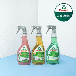 독일 청소세제 3종 세트(오렌지 멀티클리너+자몽 기름때 클리너+유리세정제)