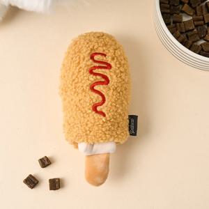 펫본 분식집 장난감 핫도그 노즈워크,바스락