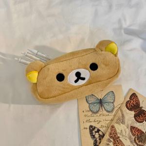 귀여운 곰돌이 필통 펜케이스 패브릭 파우치