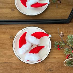 강아지 산타 모자 집게핀 귀여운 크리스마스 악세사리 반려동물 삔