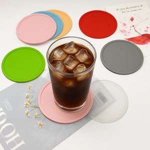 실리콘 컵받침대 와인잔 유리 티코스터 원형 텀블러 캔들 컵 받침 테이블 패드 맥주 코스터