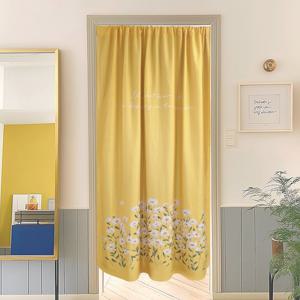 모닝데이지 옐로우 가림막커튼 가리개 바란스 커튼 주방 베란다 창문 공간분리 140x200