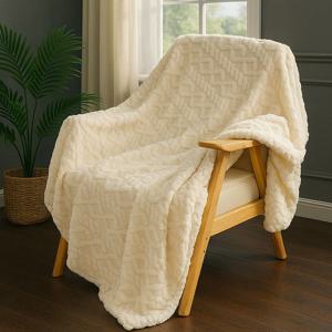 포근양 꽈배기 담요 극세사 블랭킷