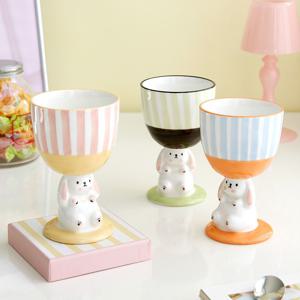 스윗 래빗 도자기 컵 3color 디저트컵 아이스크림컵 요거트볼 커피잔 라떼잔