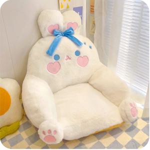 귀여운 하트 리본 토끼 패브릭쿠션 좌식 의자 인형 반려동물 방석