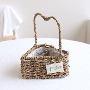 해초 하트모양 미니 바구니 시즌상품 카네이션 꽃바구니 만들기 수업 재료 화분