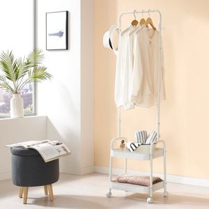 [리퍼] 이동식 수납 트롤리 행거 2단 400