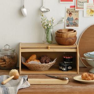 우드 레일 커버 브레드박스 양념통 정리 선반