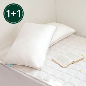 1+1 기절베개 호텔식 베개솜 베개커버 알러지케어 물세탁 비건구스