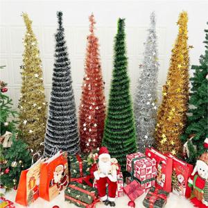 원터치 10초면 설치완료 접이식 크리스마스 트리 조명 풀세트 1.6m