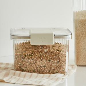 [1+1] 클리어 쌀통 5kg 쌀보관통 쌀항아리 잡곡통 진공 쌀독 밀폐 쌀통