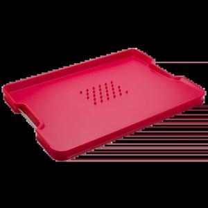 [해외] 고기그립 다기능 미끄럼 방지 양면 도마 레드 41cm