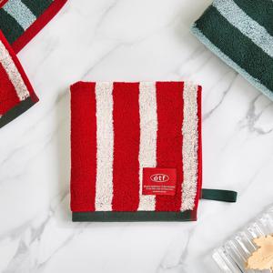 ETF 크리스마스 볼드 스트라이프 핸드타월 RED 34X34cm 65g
