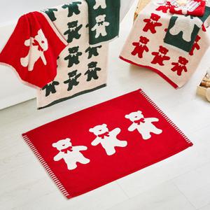 리본베어 타월 발매트 RED 45X65cm