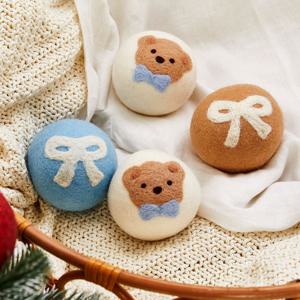 리본베어 세탁 건조기 양모볼 4P세트