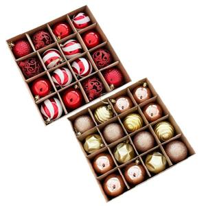 크리스마스 트리 장식볼 믹스 세트 16P 2종류 오너먼트 캔디스윙볼 트리볼