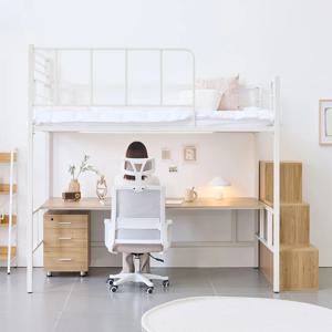 뉴북까페 철제 2층 벙커침대 책상형 침대 프레임 SS