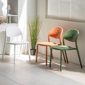 [리퍼] 써니체어 플라스틱 인테리어 디자인 카페 업소용 의자 3colors
