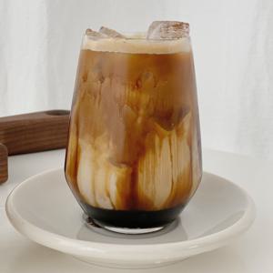 동글이 아이스아메리카노잔 홈카페 유리컵 370ml