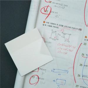 클리어 메모지 메모시트 50매 1+1