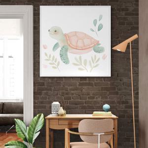 느린 여행 그림 알루미늄액자 동물 키즈 카페 거실 벽 대형 인테리어 액자