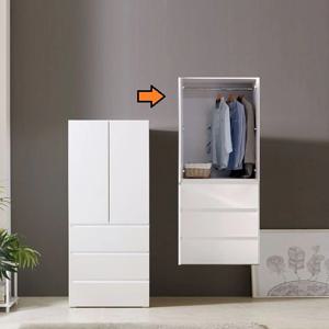 대학생 자취방 이불 겨울옷 수납 다기능 옷장(800 2색)