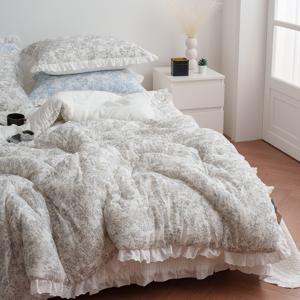 나폴리 포근 순면 이중직 사계절 호텔식 차렵이불세트 SS/Q 3color