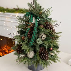 크리스마스 미니트리 화분 완제품 풀세트 울창한솔방울 set 60cm 장식 소품